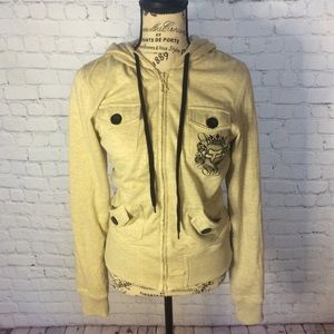 Fox Racing Cream Hooded Jacket